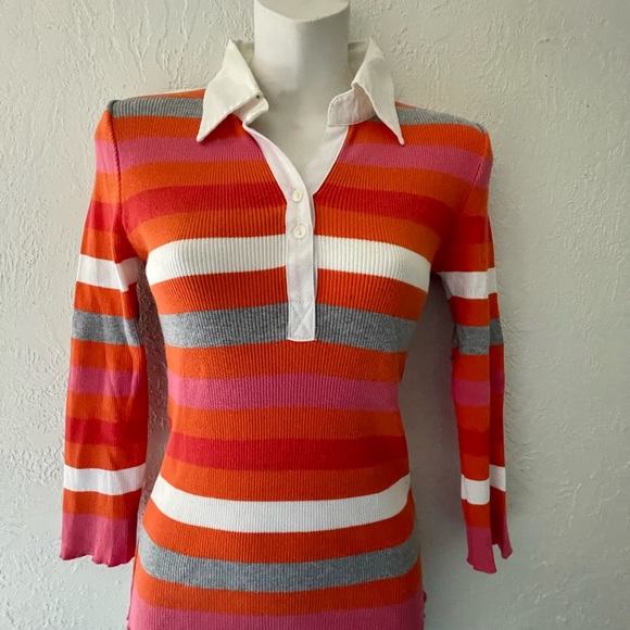 Benetton Long Sleeve Knit Top. Like New Condition. Made in Italy Sz XS - Picture 2 of 8